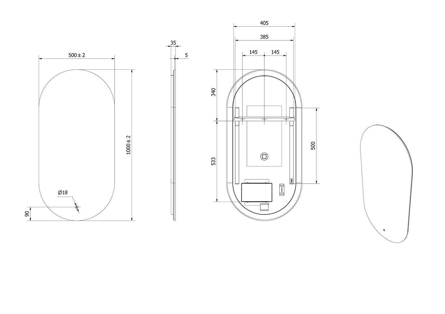 Speil VIDA 510 - Bilde 2