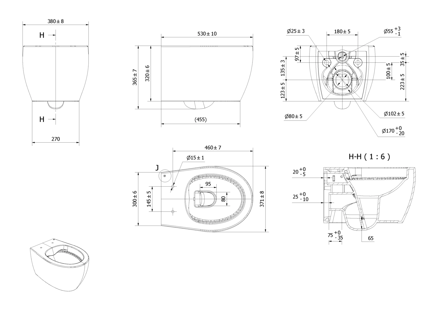 Toalett vegg CIBA TECE sisterne - Bilde 2