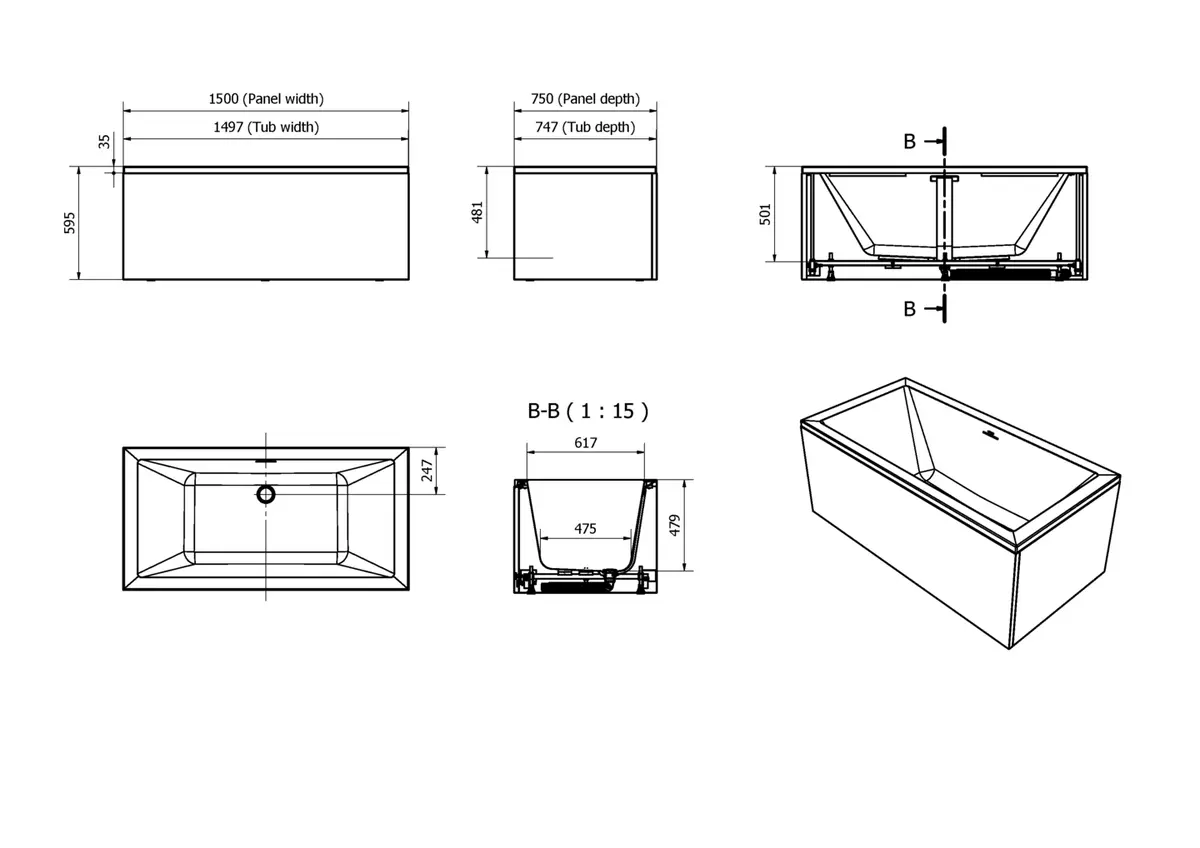 Badekarpakke med panel TEMSE - Bilde 3