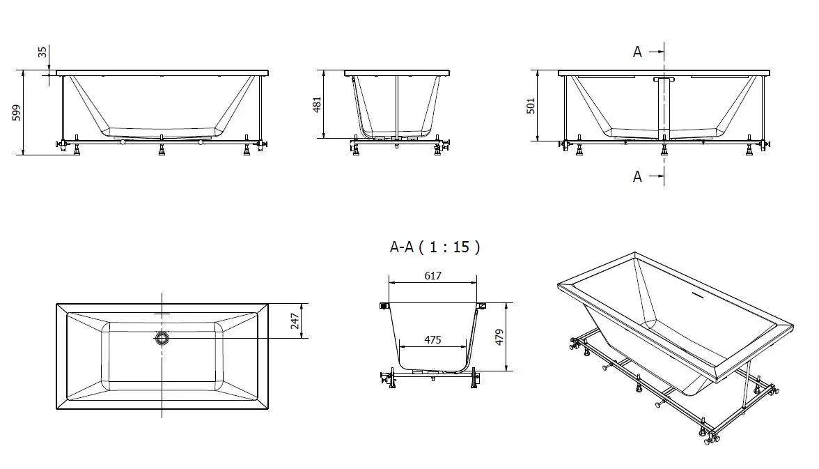 Badekarpakke med panel TEMSE - Bilde 2