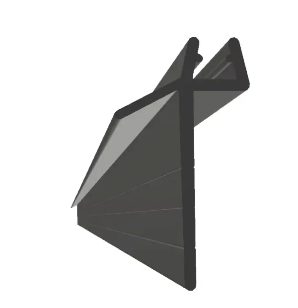 Subbelist rivbar rett LIAM 100