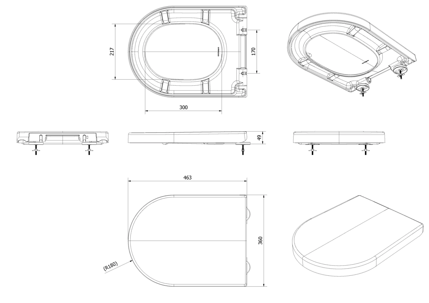 Toalett vegg AIDA - Bilde 3