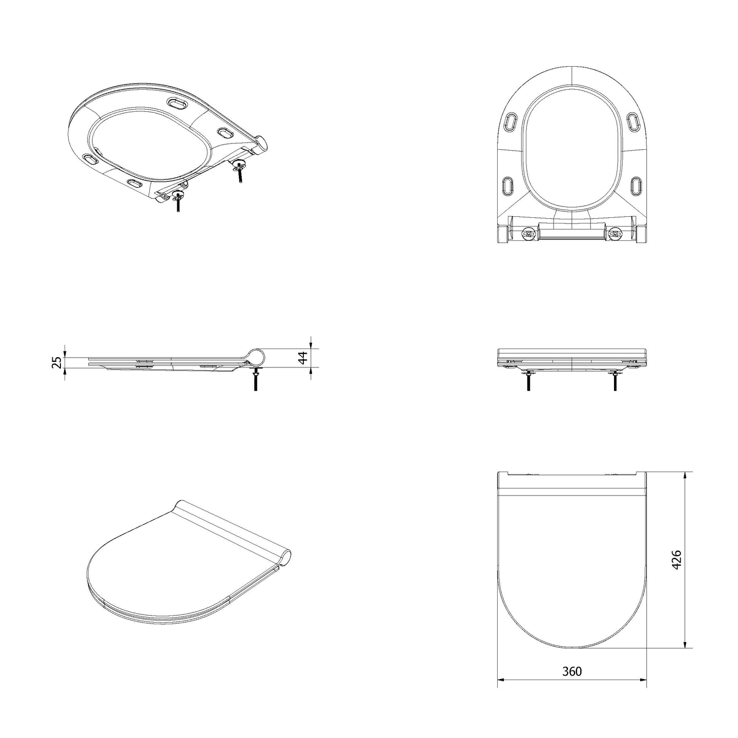 Toalett vegg VITO sisterne TECE - Bilde 4