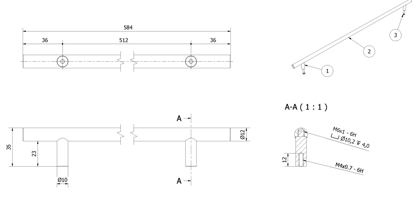 Håndtak FATT 58 - Bilde 2