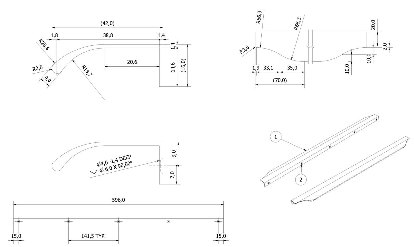 Håndtak VEIV 60 - Bilde 2