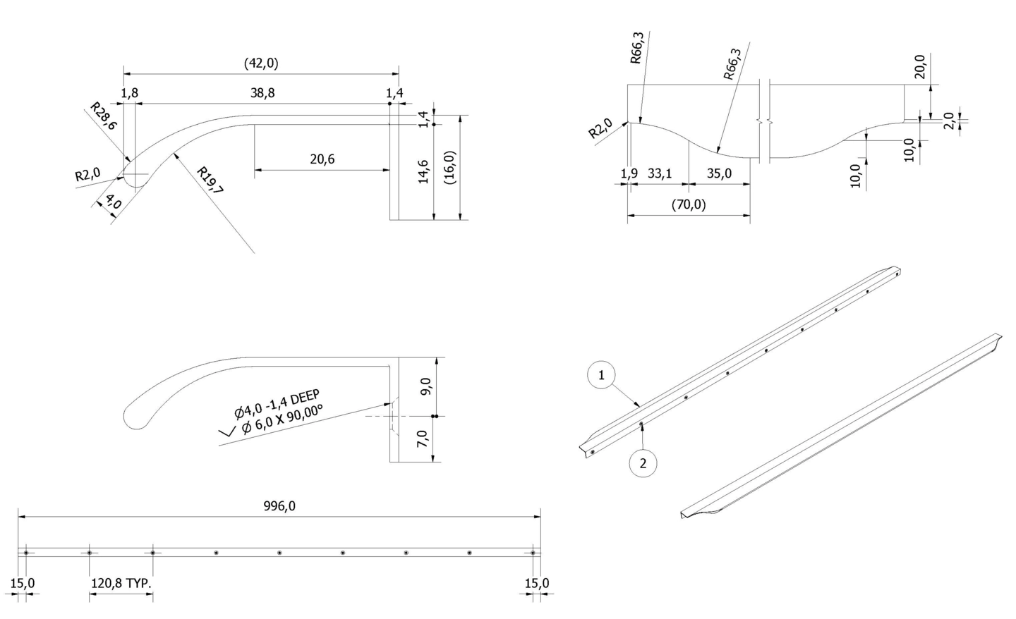 Håndtak VEIV 100 - Bilde 2