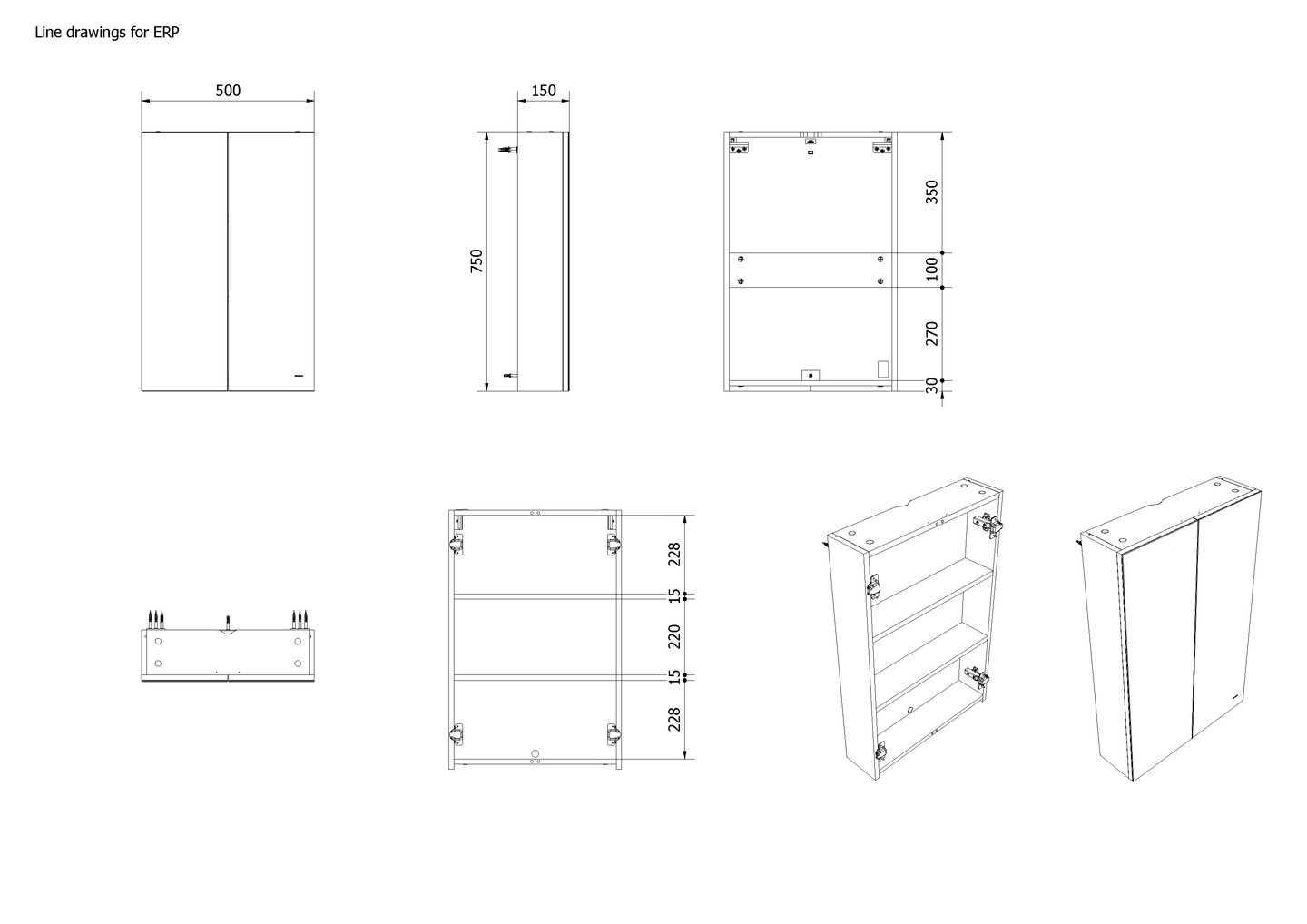 Speilskap KAIA 50 - Bilde 2