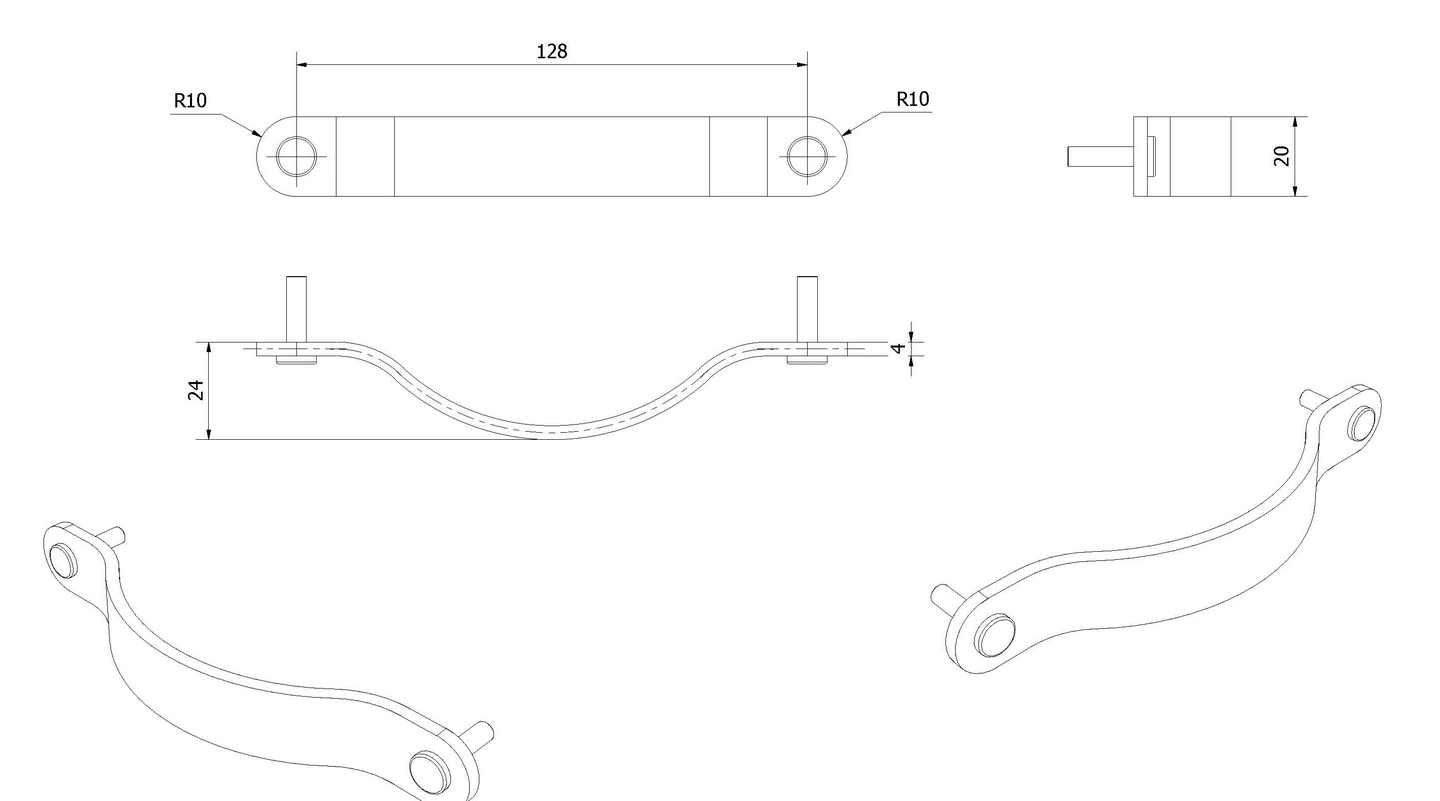 Håndtak lærstropp REIM - Bilde 4