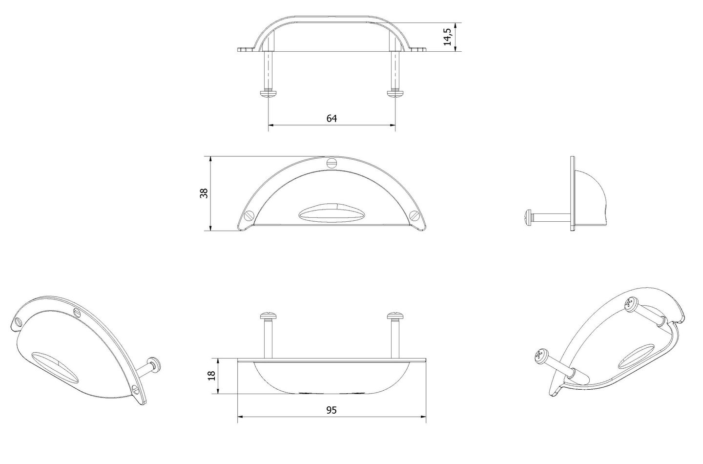 Håndtak SKÅL - Bilde 2