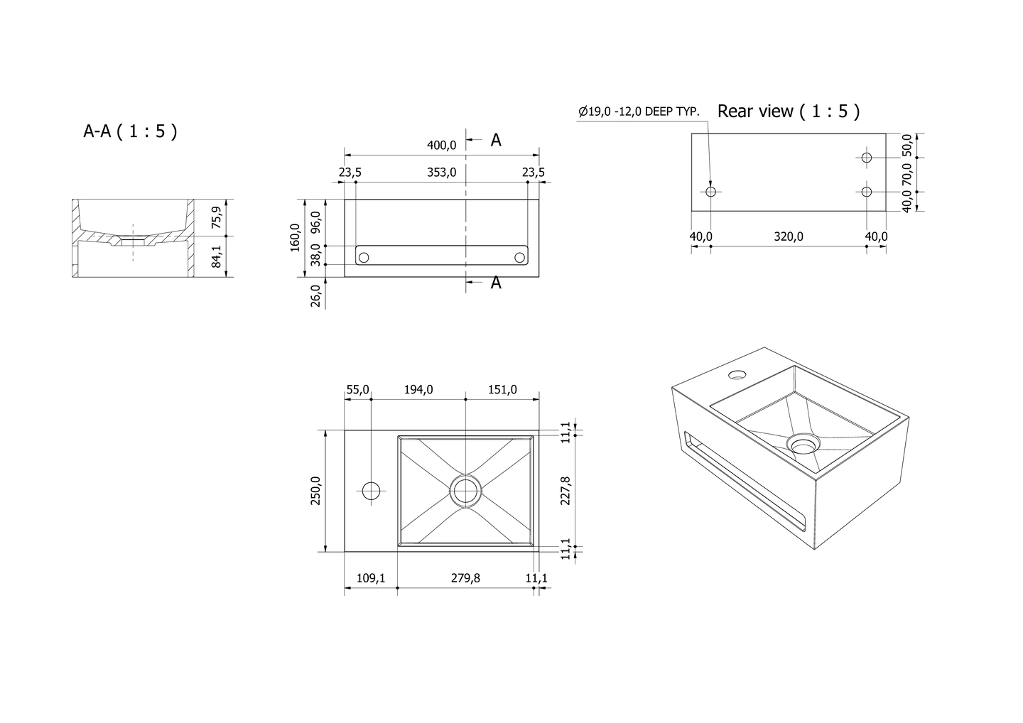 Servant vegghengt TALE V - Bilde 2