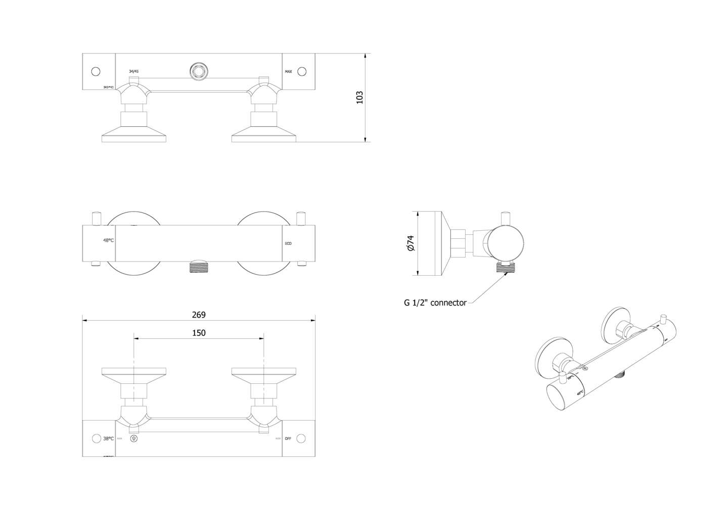 Dusjbatteri NORE - Bilde 2