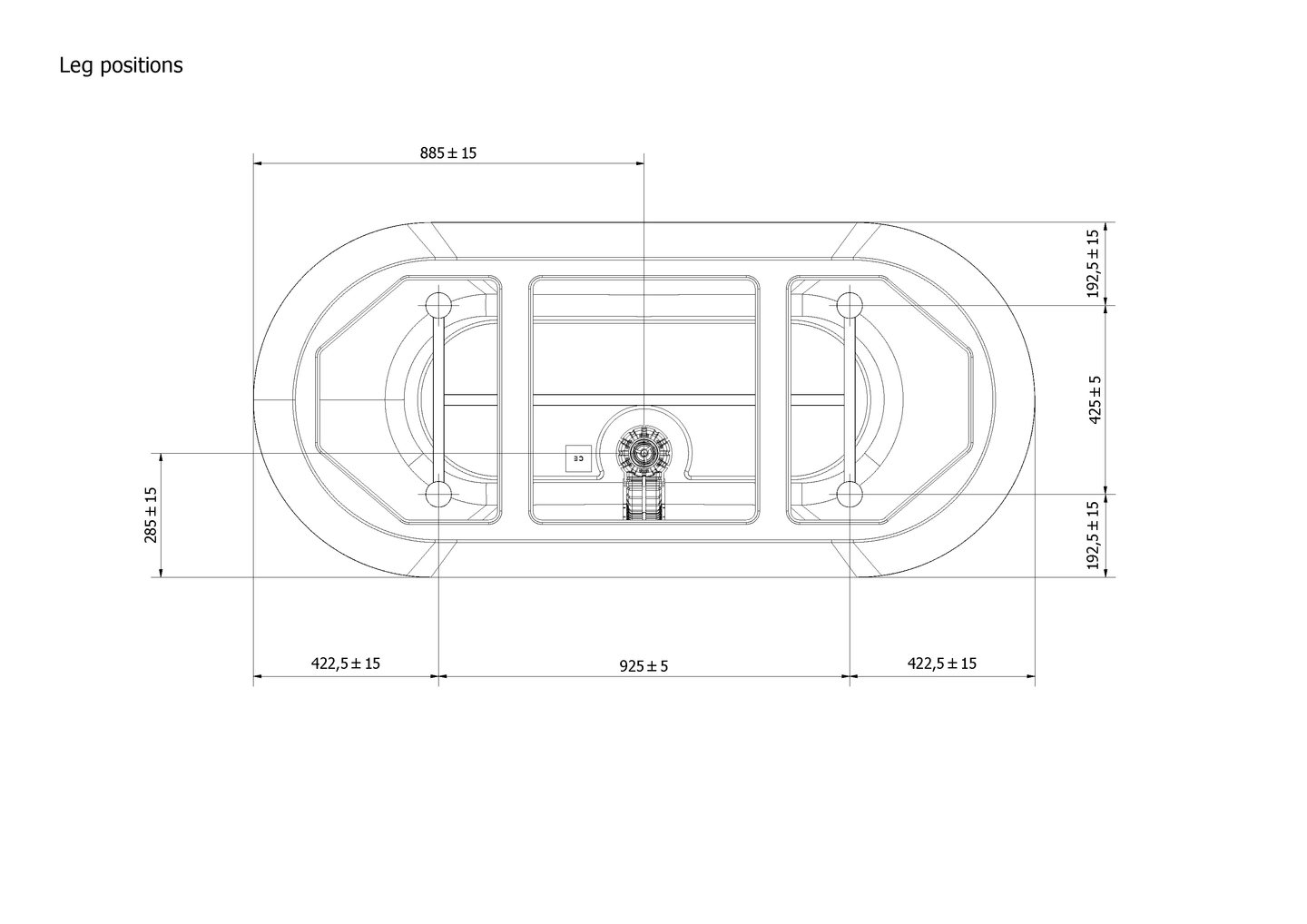 Badekar ELLIPSE 177 - Bilde 3