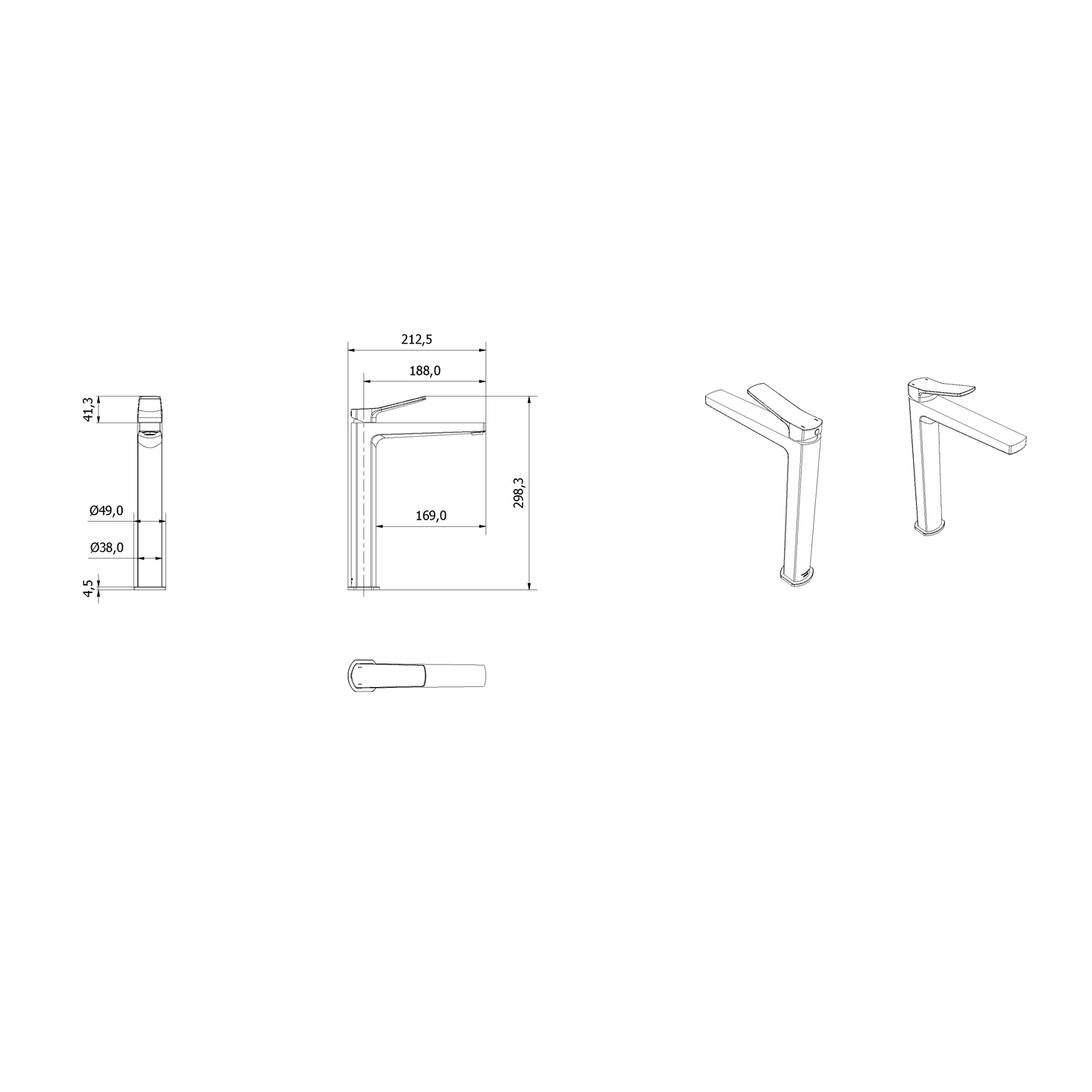 Servantbatteri ARLA høyt - Bilde 2