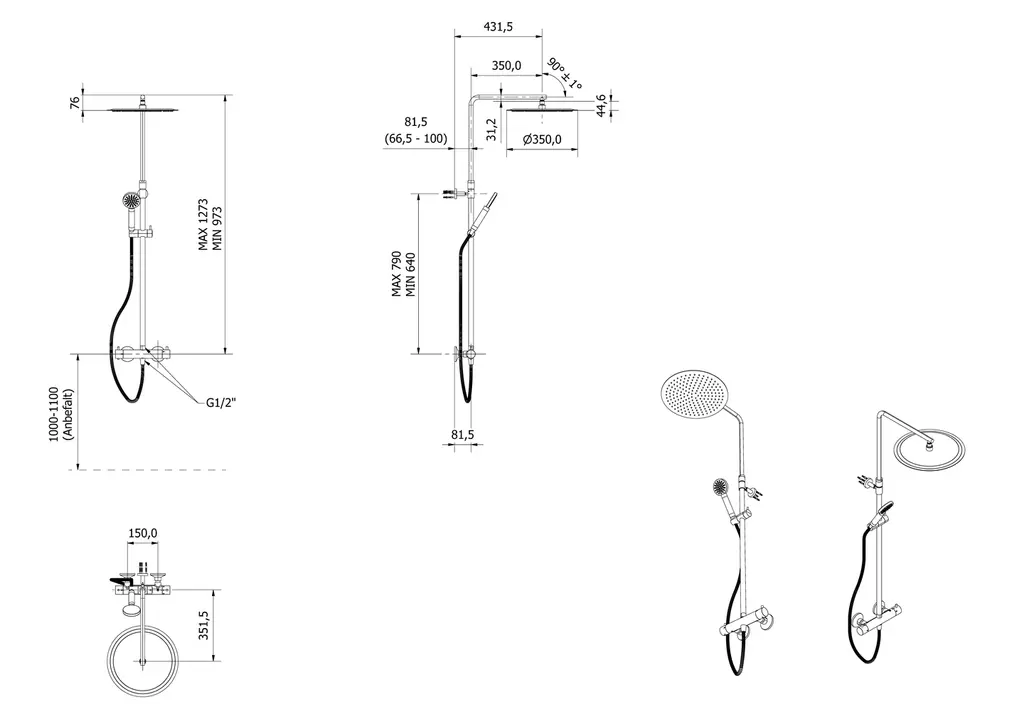Rainshower rund HEDDA - Bilde 2