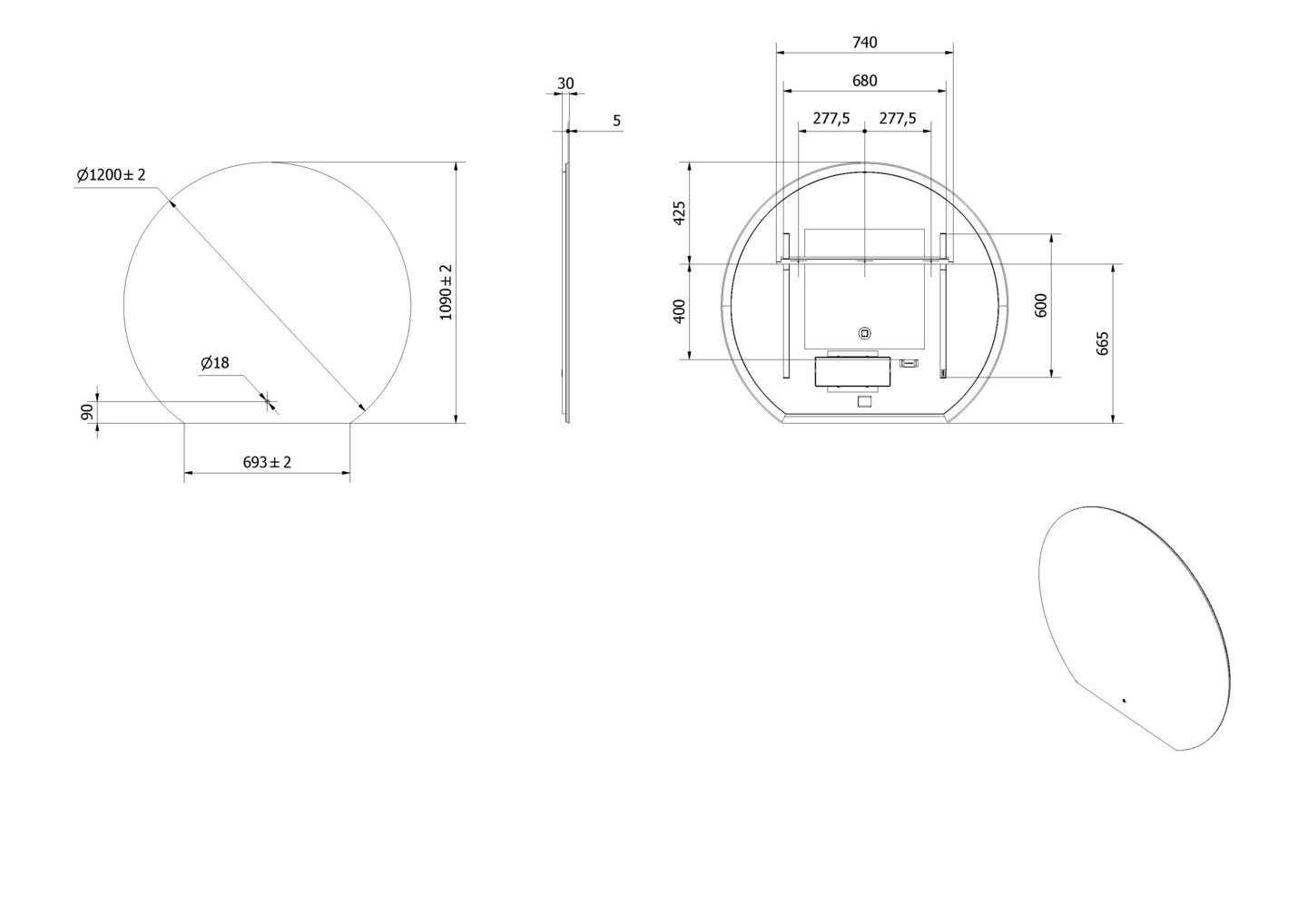 Speil VOE 120 - Bilde 3