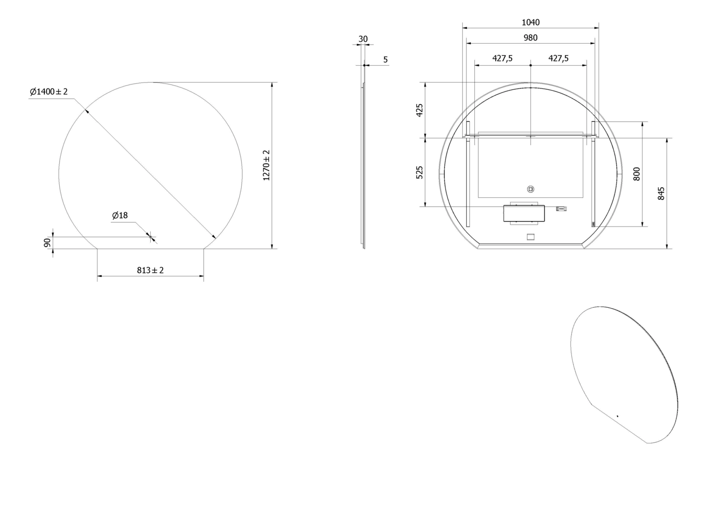 Speil VOE 140 - Bilde 3