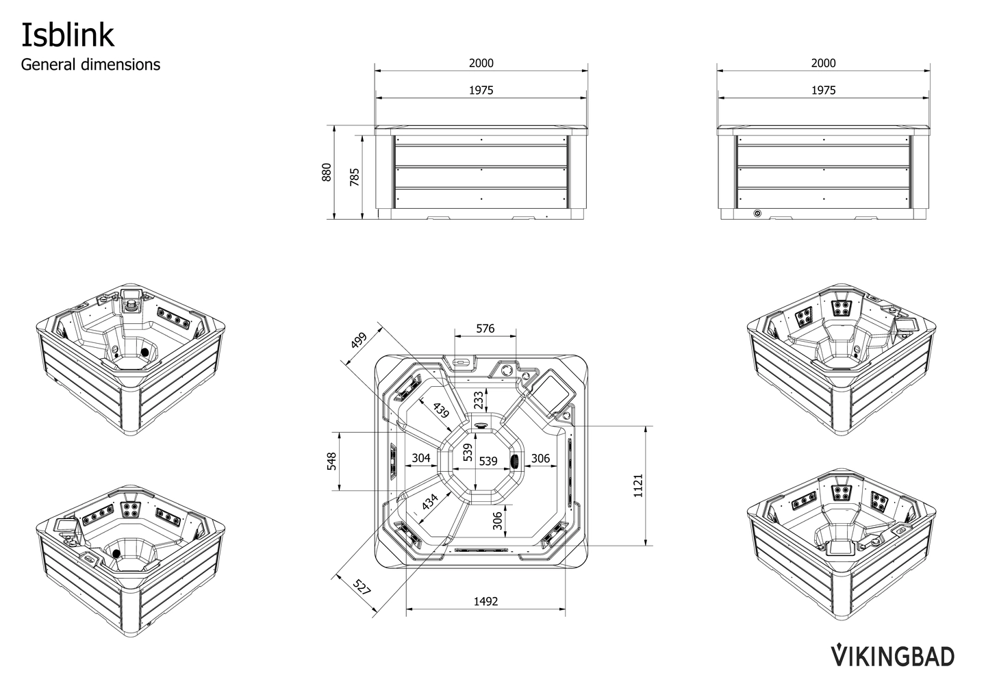 Utendørs massasjebad Vikingbad ISBLINK - Bilde 6