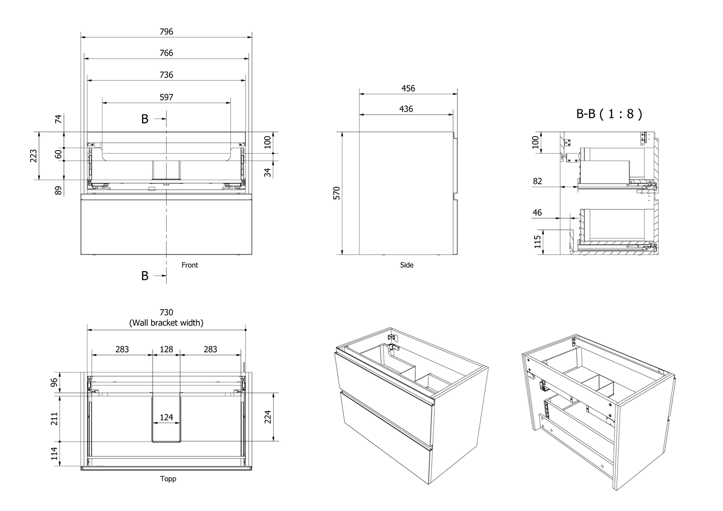 Servantskap rille MIE 80 - Bilde 3