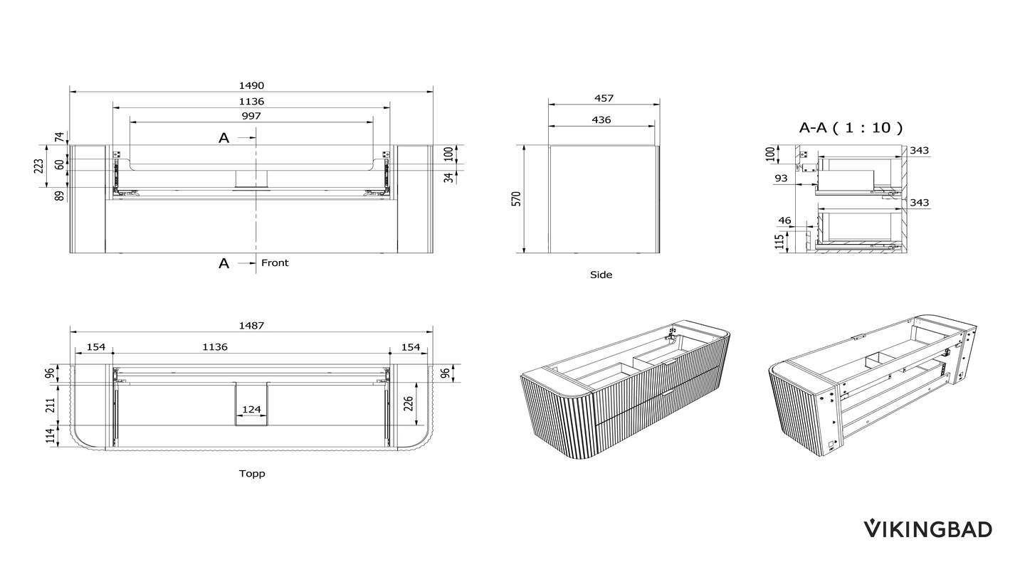 Servantskap buet MIE 150 - Bilde 3