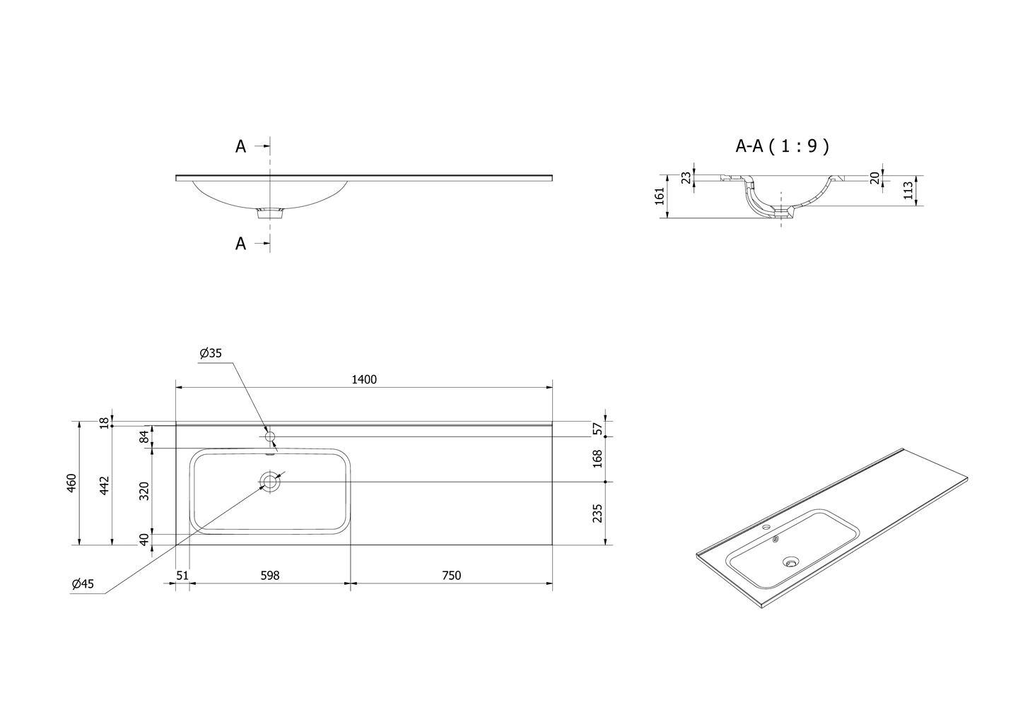 Servant INA 140 thin enkel venstre - Bilde 3
