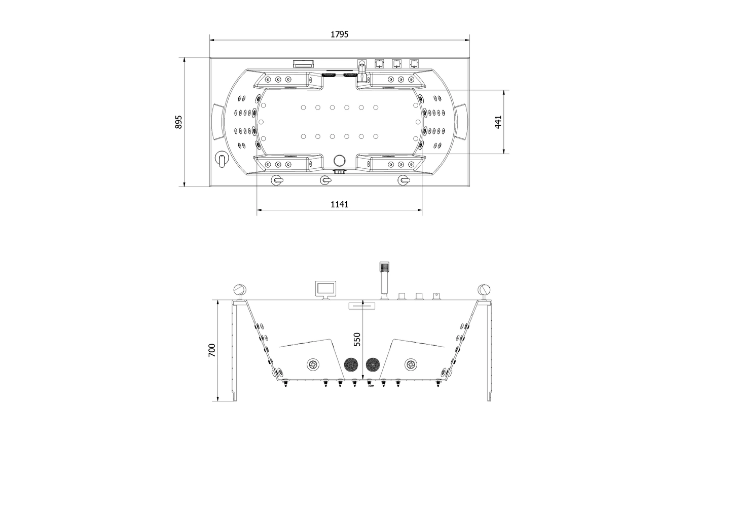 Massasjebad VIGEN xtreme 180 - Bilde 5