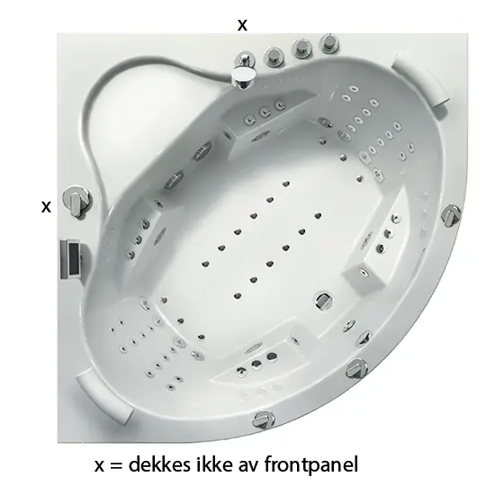 Massasjebad VIK xtreme 150 hjørne - Bilde 3