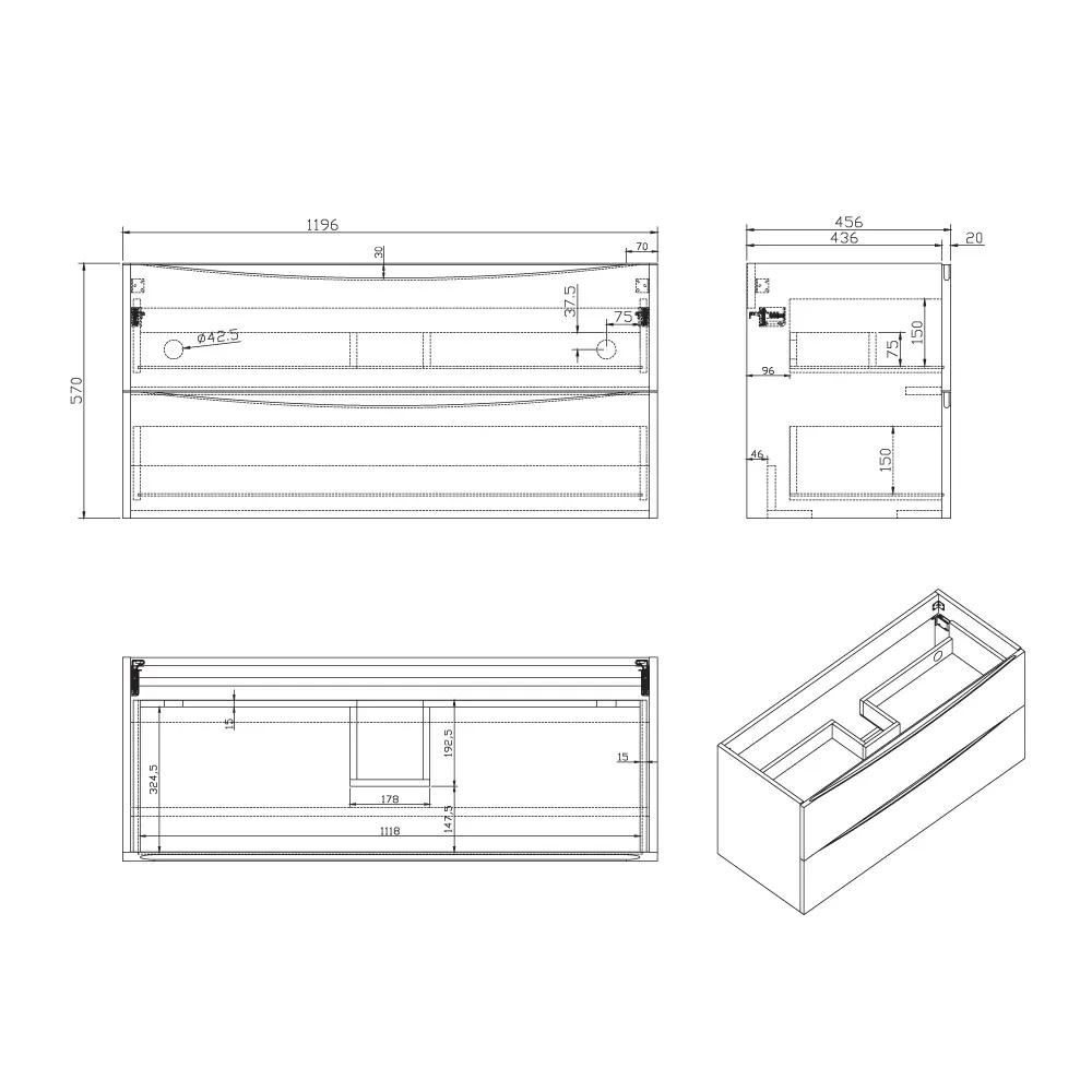 Servantskap ELI 120 med BEA servant - Bilde 4
