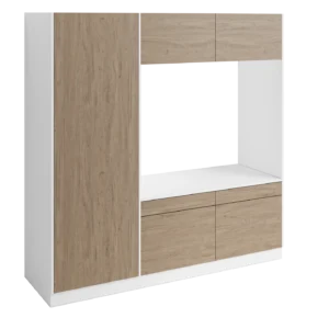 Høyskap og dobbel vaskemaskinmodul FAY