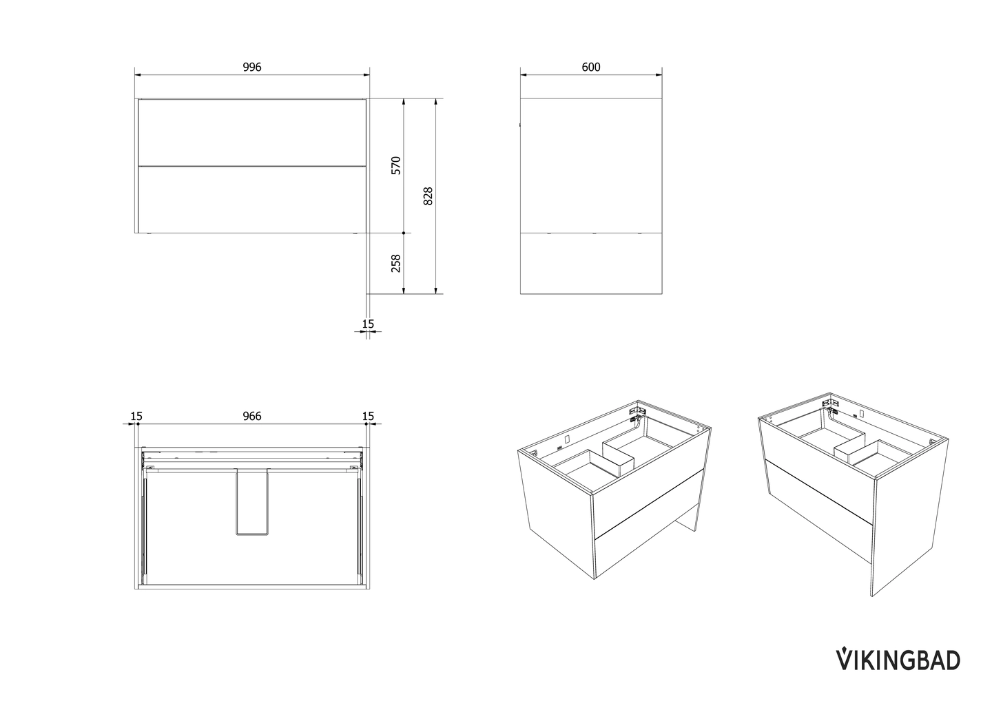 Servantskap FAY 100 lang sideplate - Bilde 3
