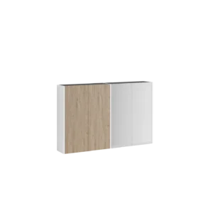 Veggskap dobbelt 2/4 speil