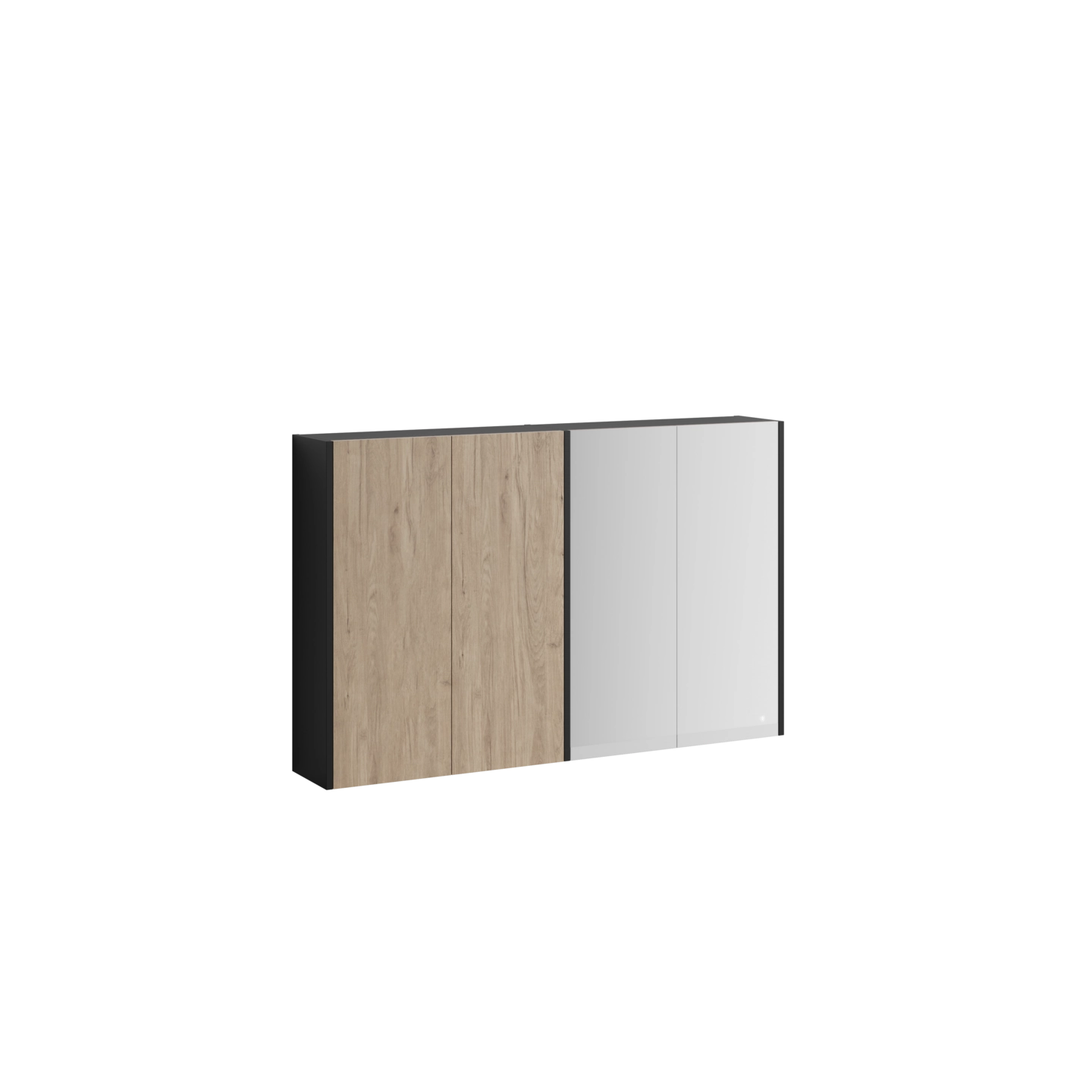 Veggskap dobbelt 2/4 speil