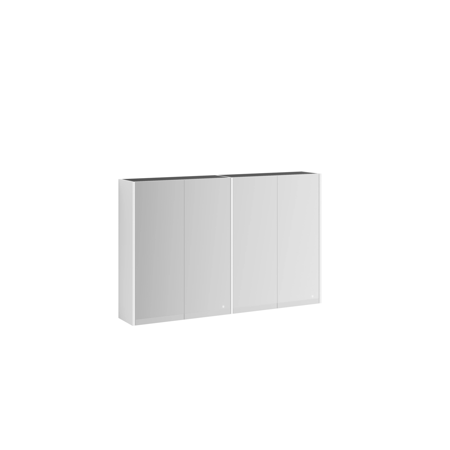 Veggskap dobbelt med speil